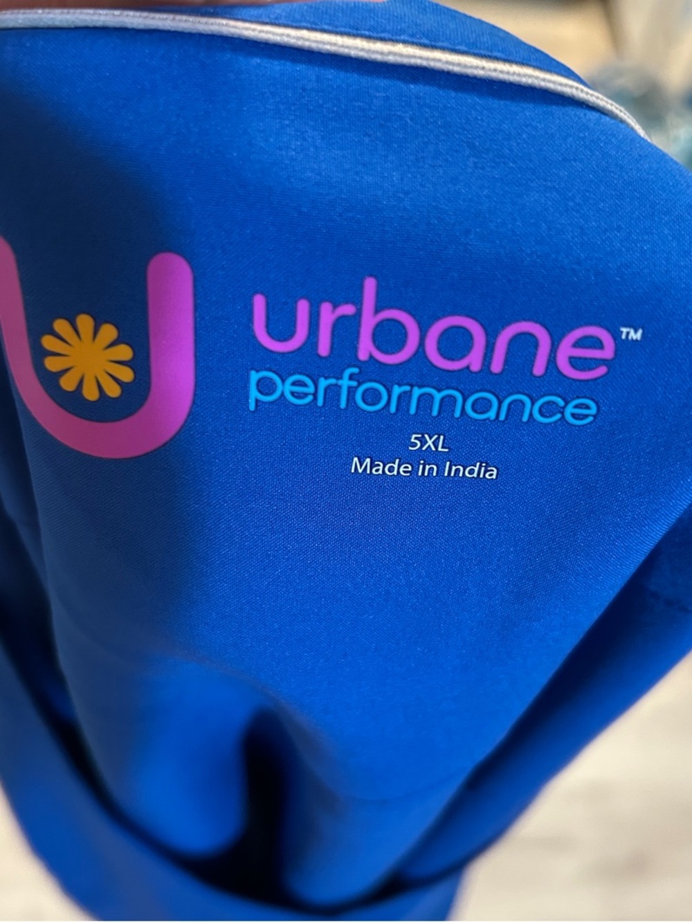 NWT Urbane Performance scrub top Size 5XL Royal Blue Short Sleeve - Picture 3 of 6